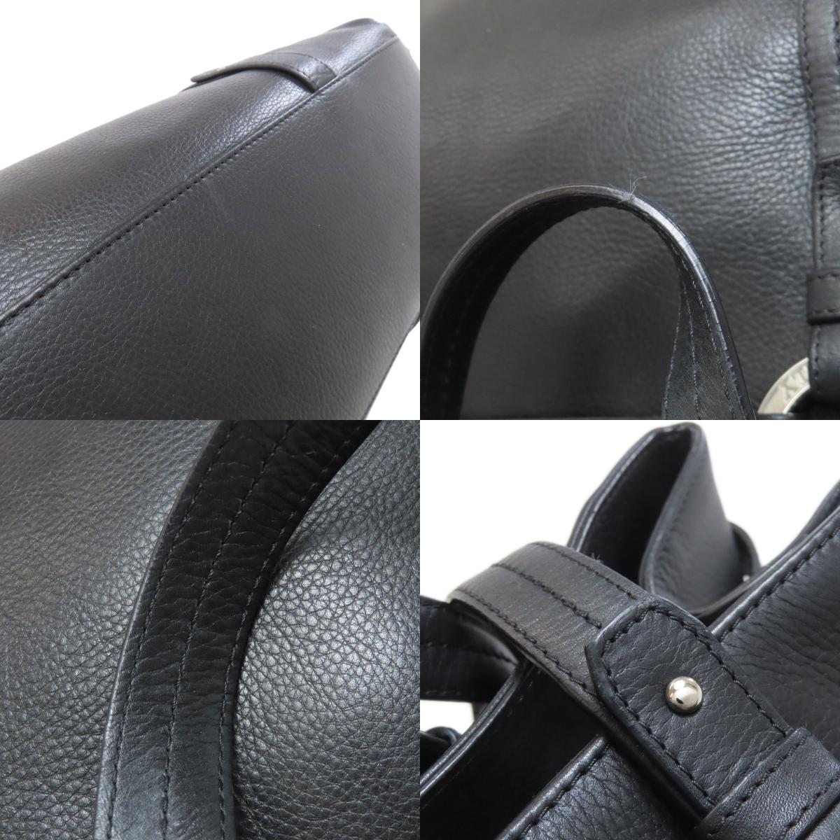 BALLY logo Tote Bag Leather Ladies [Used]