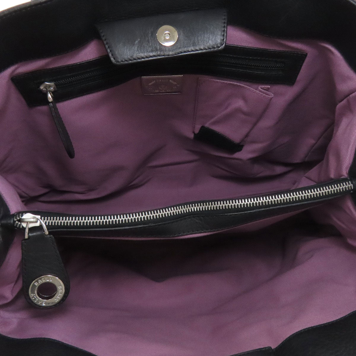 BALLY logo Tote Bag Leather Ladies [Used]