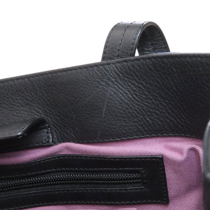 BALLY logo Tote Bag Leather Ladies [Used]