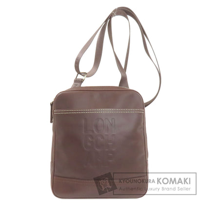 Longchamp logo Shoulder Bag Leather Ladies [Used]