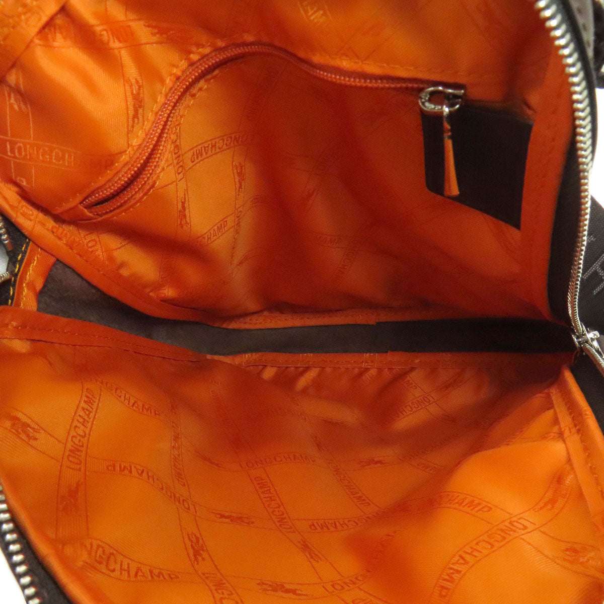 Longchamp logo Shoulder Bag Leather Ladies [Used]