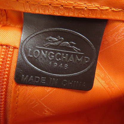 Longchamp logo Shoulder Bag Leather Ladies [Used]