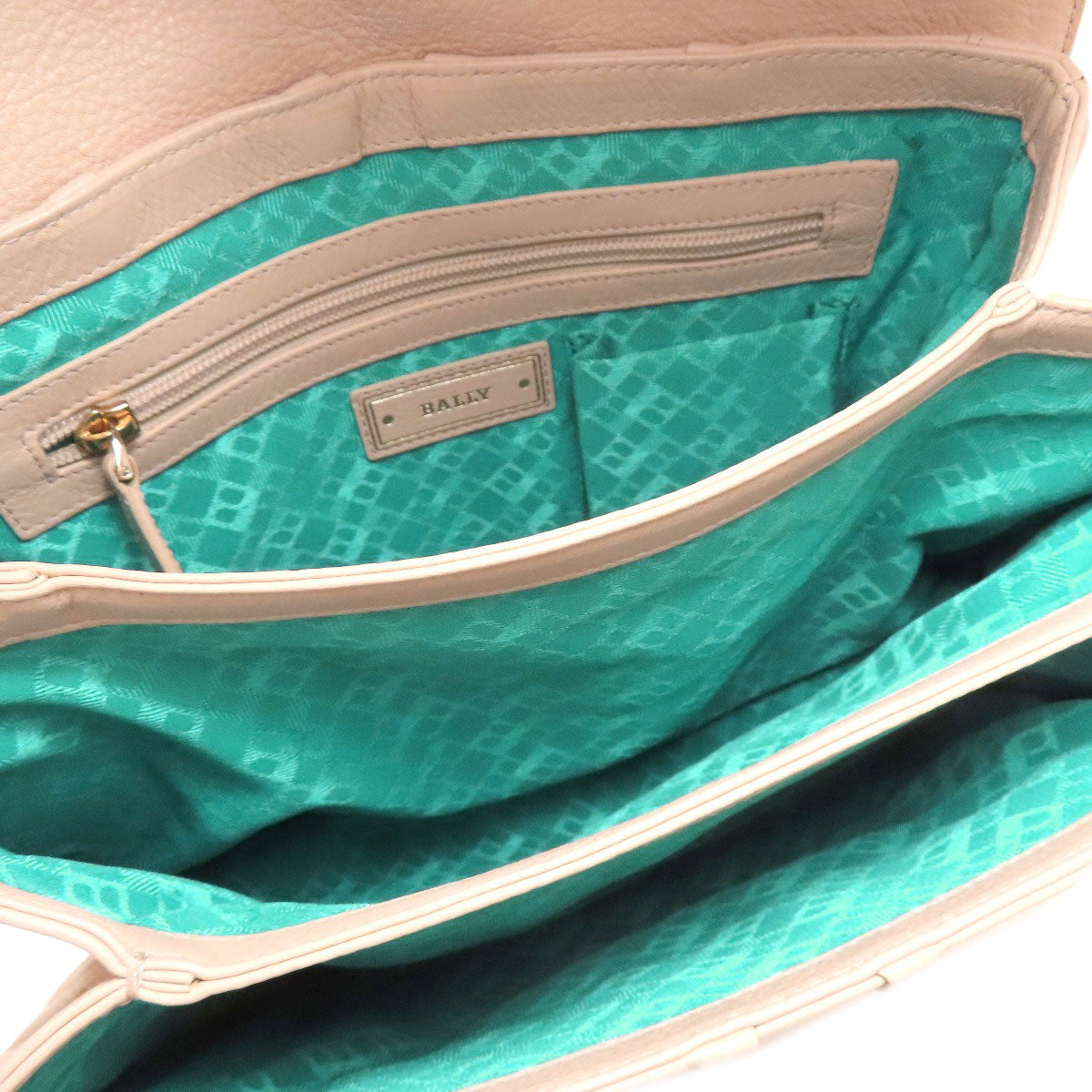 BALLY Lock Hardware 2WAY Handbag Leather Ladies [Used]