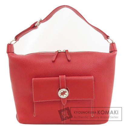 HUNTING WORLD logo Handbag Leather Ladies [Used]