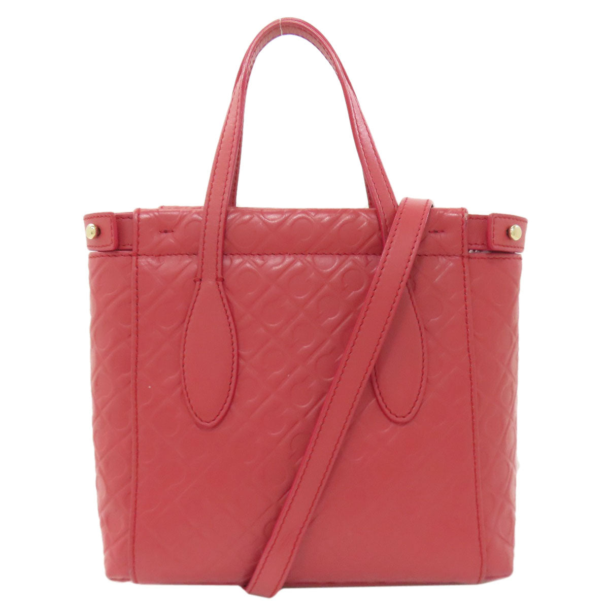 GHERARDINI Logo motif 2WAY Handbag Leather Ladies [Used]