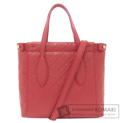 GHERARDINI Logo motif 2WAY Handbag Leather Ladies [Used]