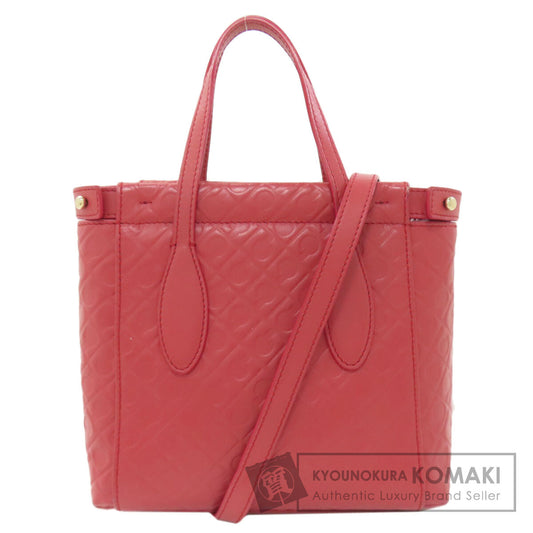 GHERARDINI Logo motif 2WAY Handbag Leather Ladies [Used]