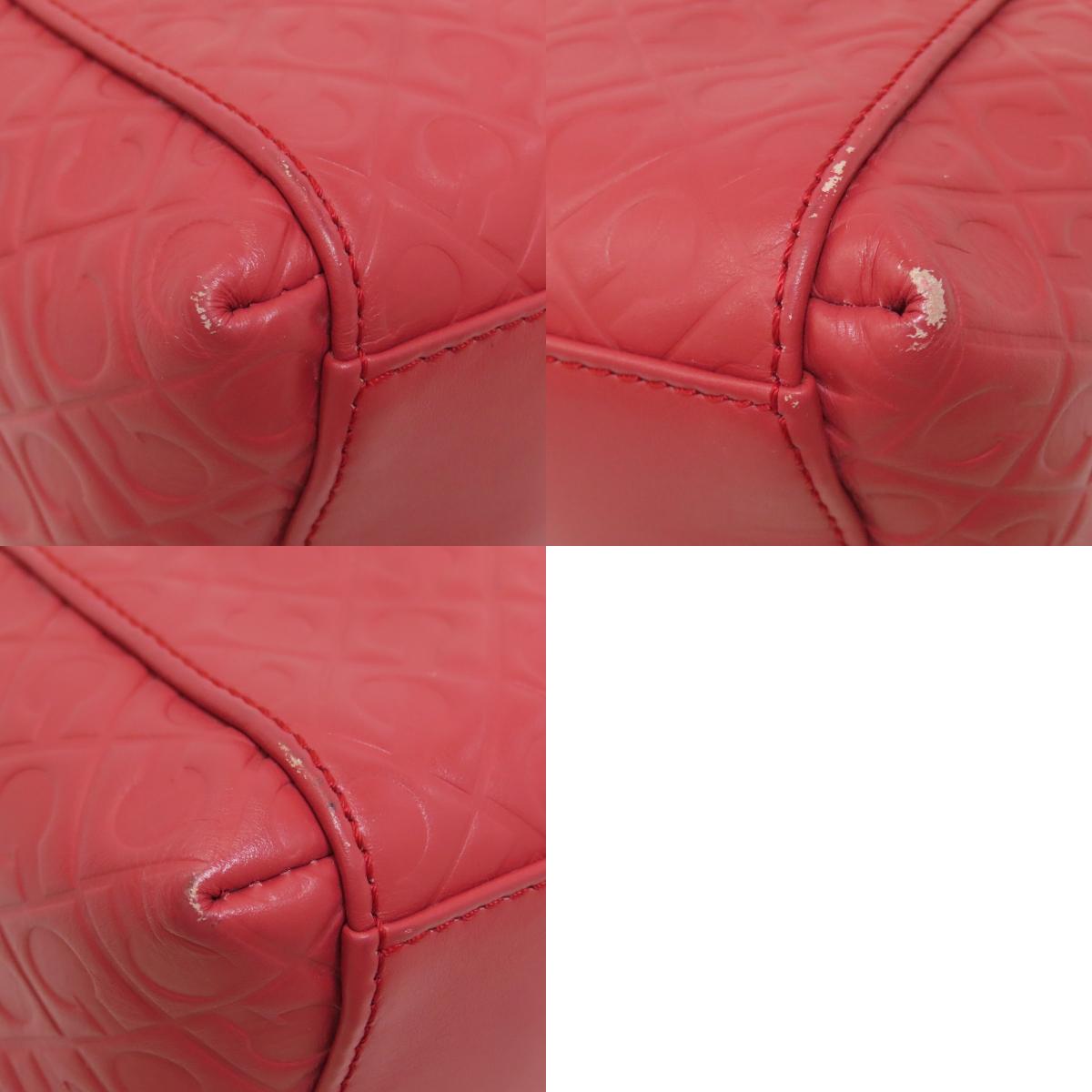 GHERARDINI Logo motif 2WAY Handbag Leather Ladies [Used]