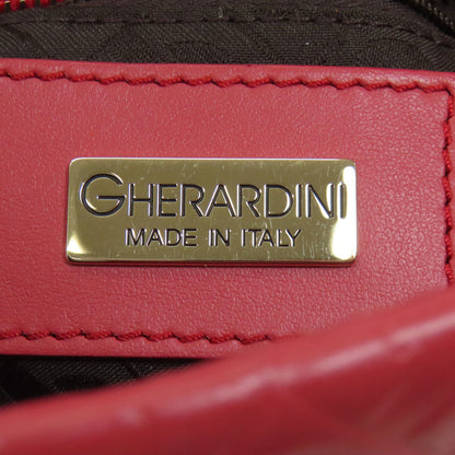 GHERARDINI Logo motif 2WAY Handbag Leather Ladies [Used]
