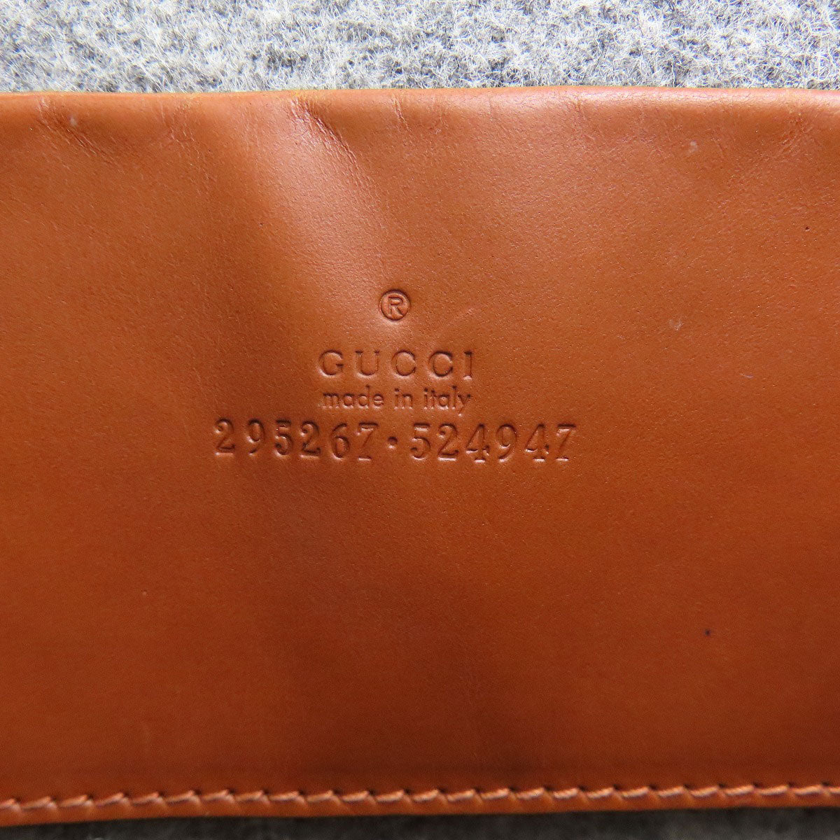 グッチ 295267 ロゴ トートバッグ フェルト レディース 【中古】【GUCCI】