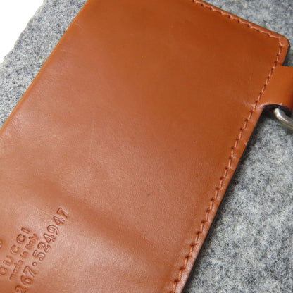 グッチ 295267 ロゴ トートバッグ フェルト レディース 【中古】【GUCCI】
