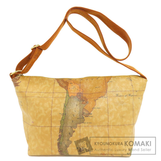 PRIMA CLASSE Map pattern Shoulder Bag PVC Ladies [Used]