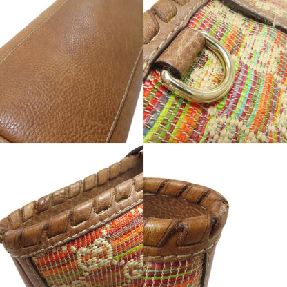 グッチ 233387 GG トートバッグ レザー/ストロー レディース 【中古】【GUCCI】