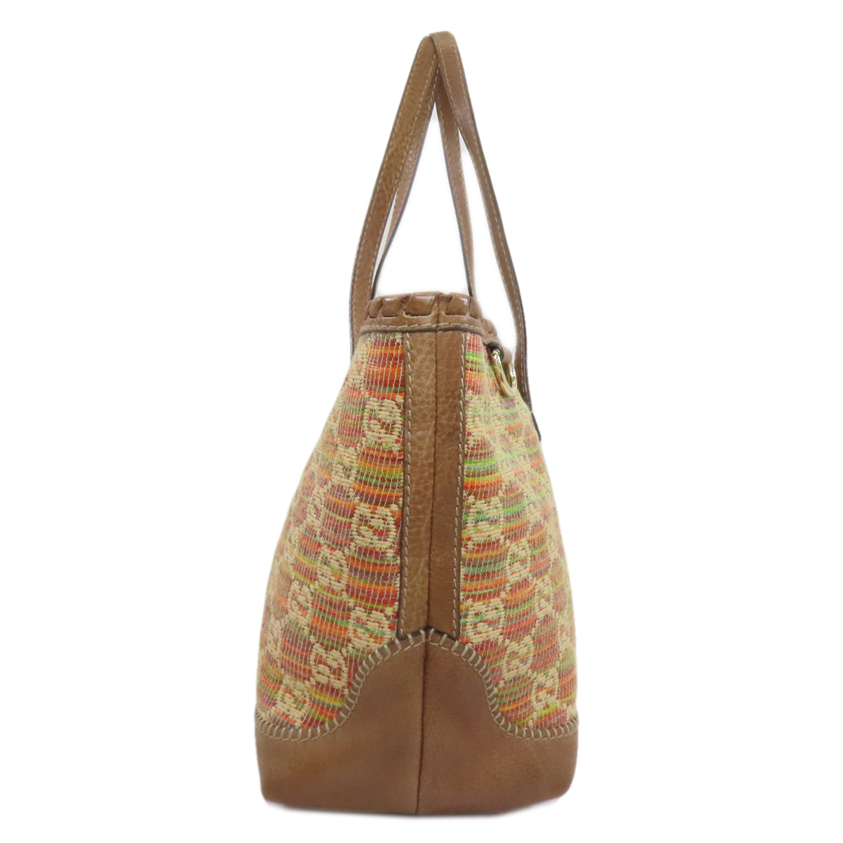 グッチ 233387 GG トートバッグ レザー/ストロー レディース 【中古】【GUCCI】