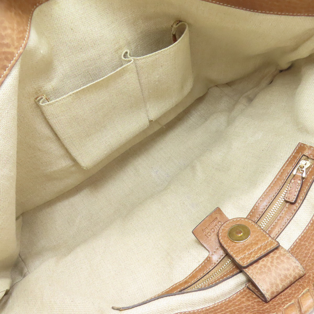 グッチ 233387 GG トートバッグ レザー/ストロー レディース 【中古】【GUCCI】
