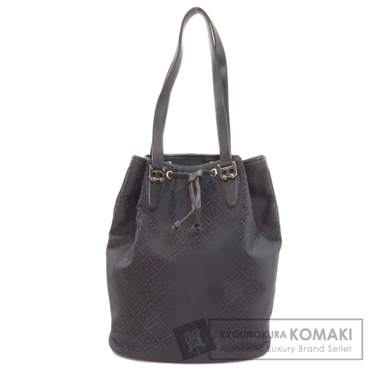 BALLY B logo Tote Bag Canvas LeatherLadies [Used]