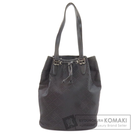 BALLY B logo Tote Bag Canvas LeatherLadies [Used]