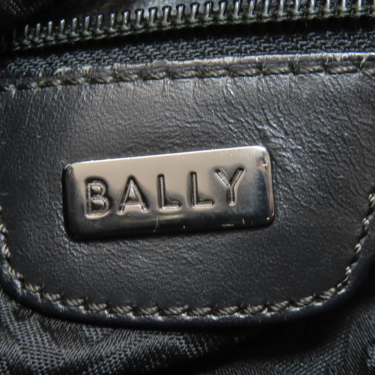 BALLY B logo Tote Bag Canvas LeatherLadies [Used]