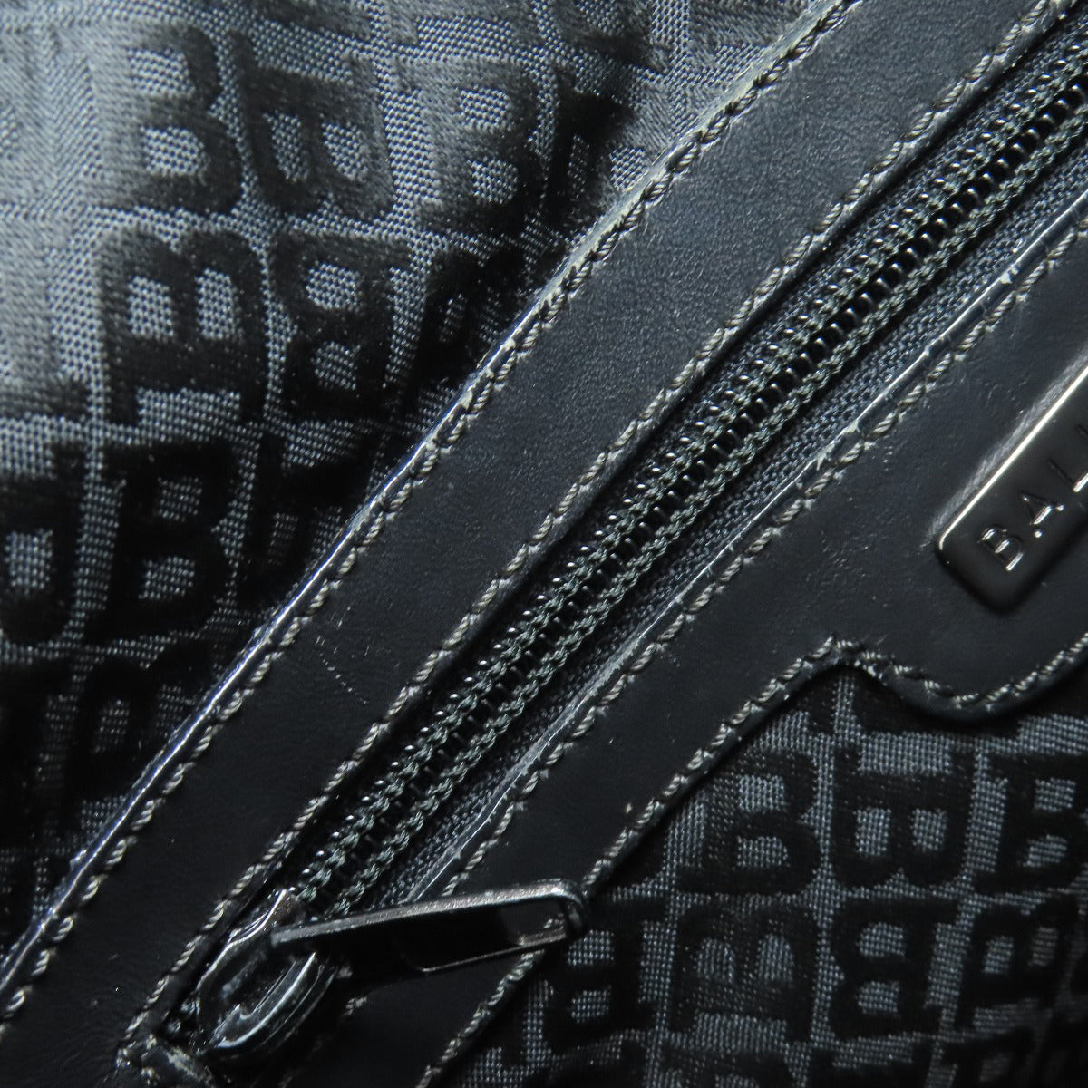 BALLY B logo Tote Bag Canvas LeatherLadies [Used]