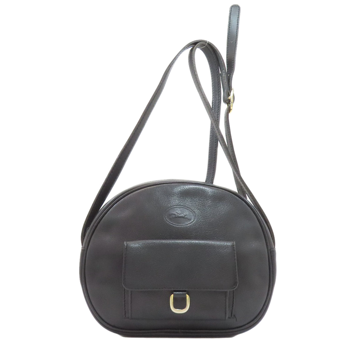 Longchamp logo Shoulder Bag Leather Ladies [Used]