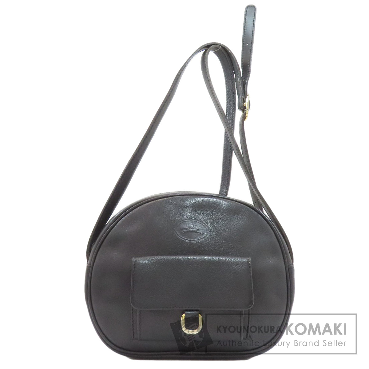 Longchamp logo Shoulder Bag Leather Ladies [Used]