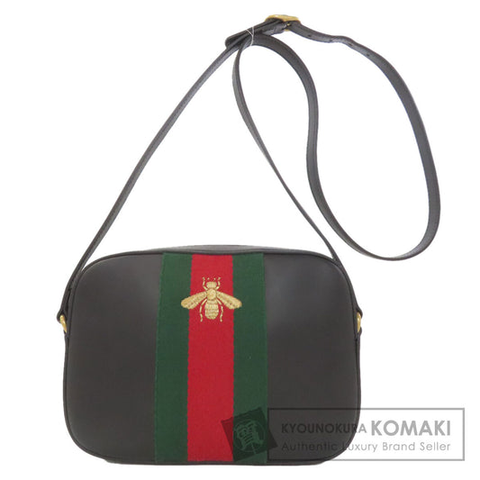 GUCCI 412008 Webbing line Shoulder Bag Canvas Ladies [Used]
