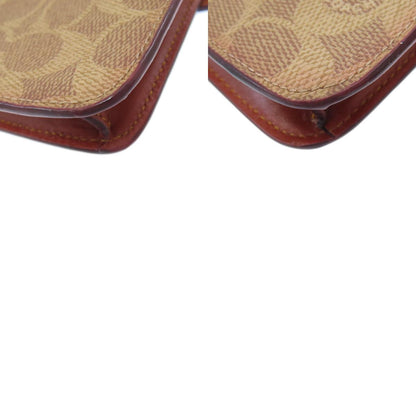 COACH 37458 shoulder wallet signature Long wallet (with coin pocket) PVC Ladies [Used]