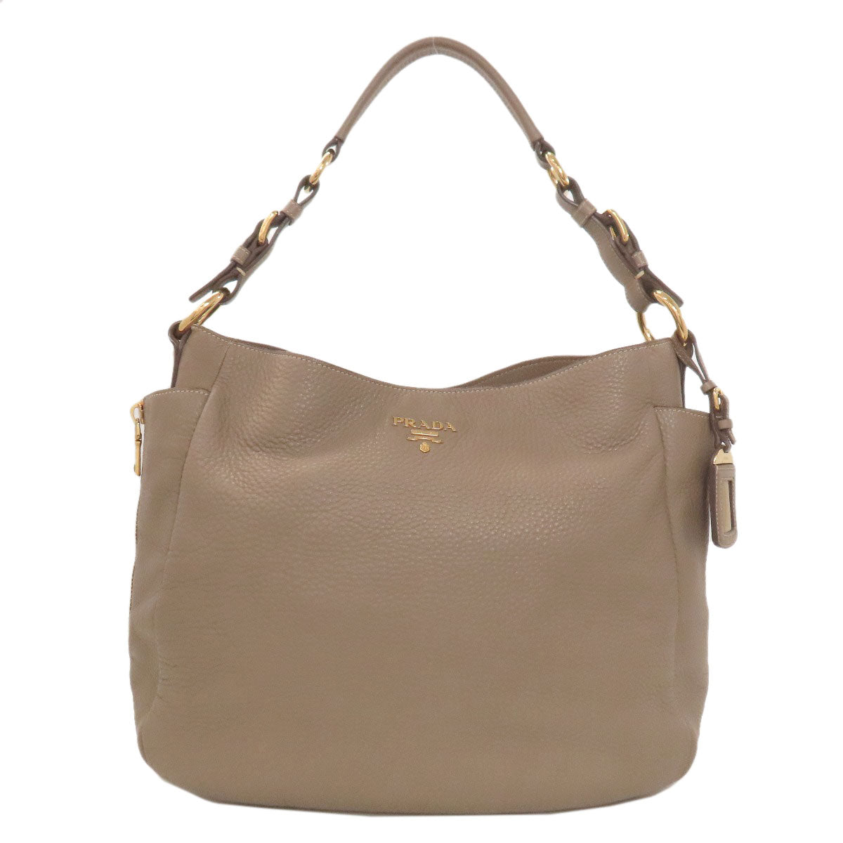 プラダ ワンショルダー トートバッグ カーフ レディース 【中古】【PRADA】