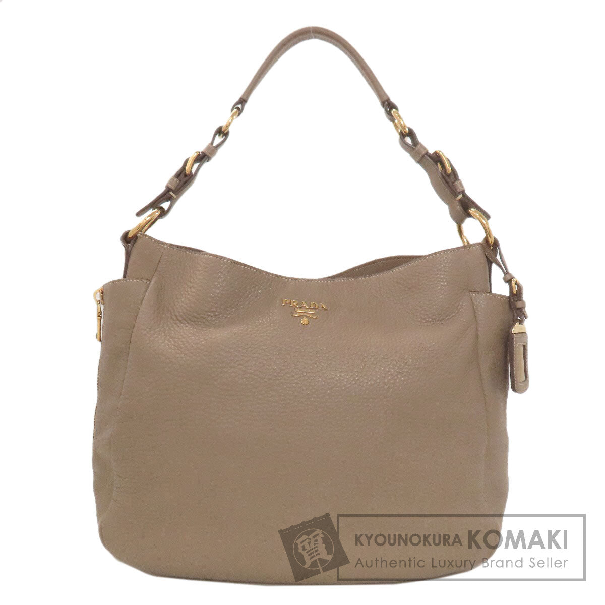プラダ ワンショルダー トートバッグ カーフ レディース 【中古】【PRADA】