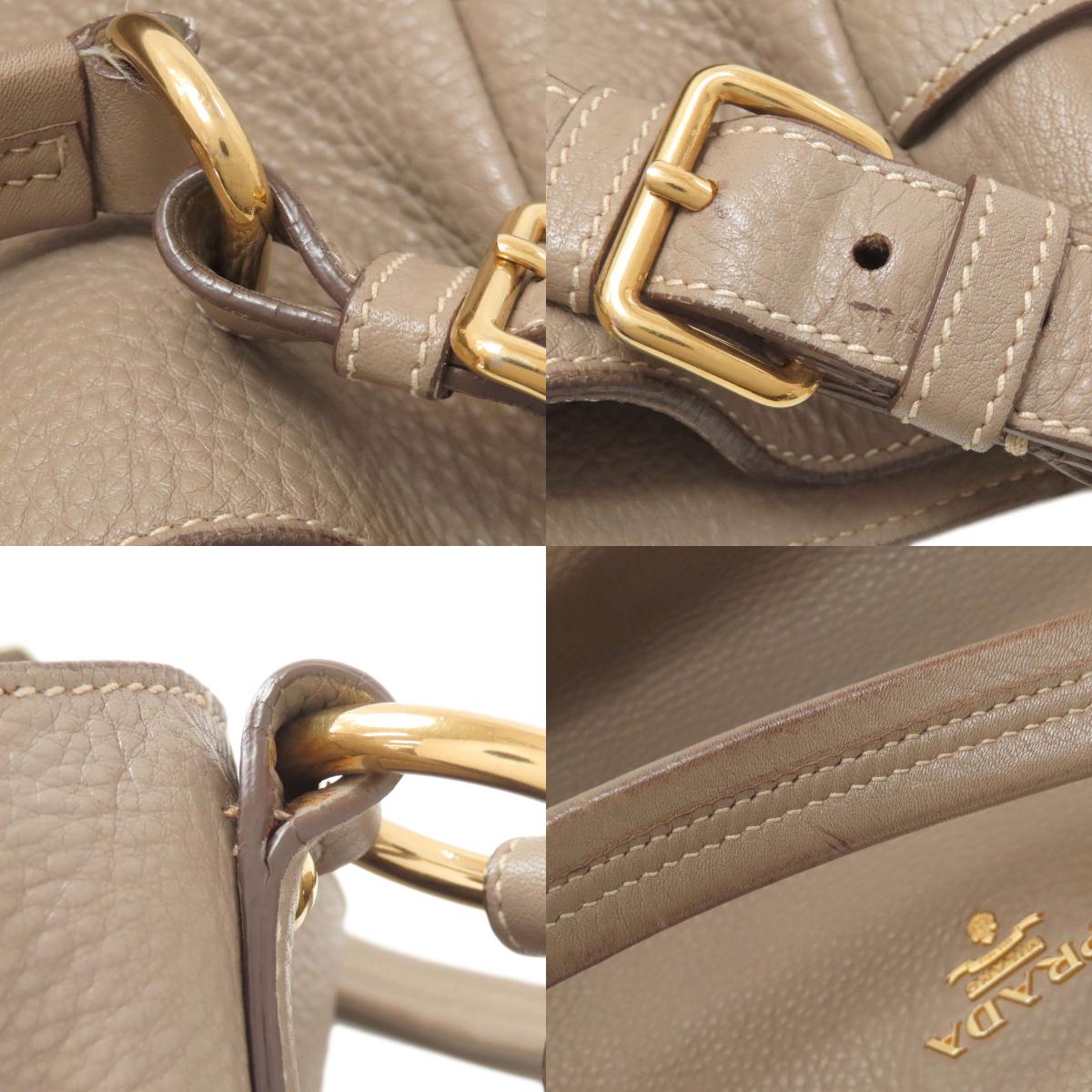 プラダ ワンショルダー トートバッグ カーフ レディース 【中古】【PRADA】