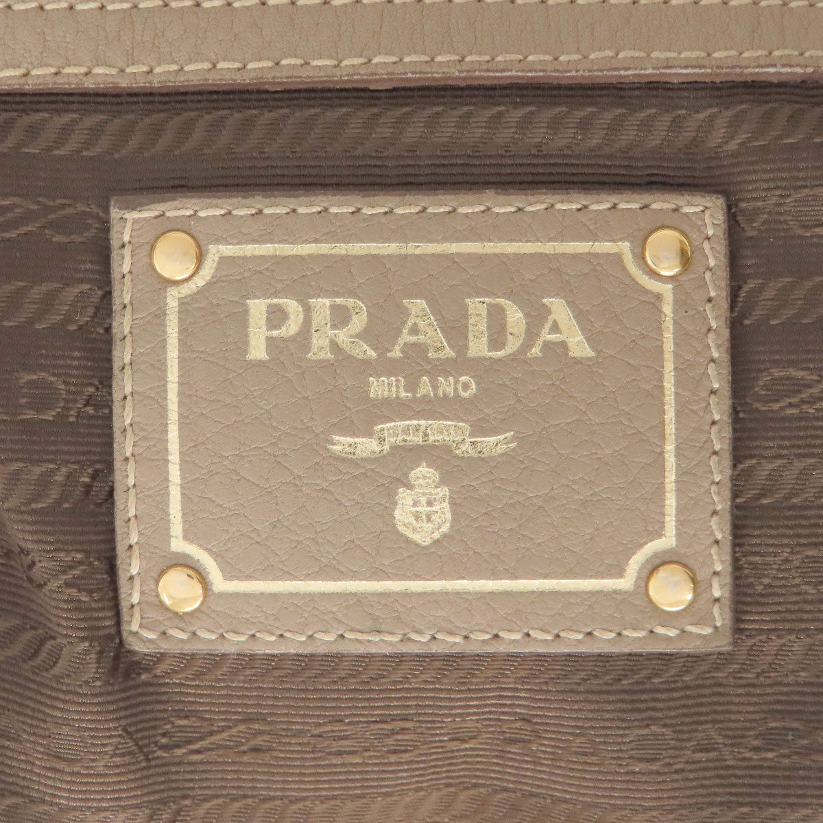 プラダ ワンショルダー トートバッグ カーフ レディース 【中古】【PRADA】
