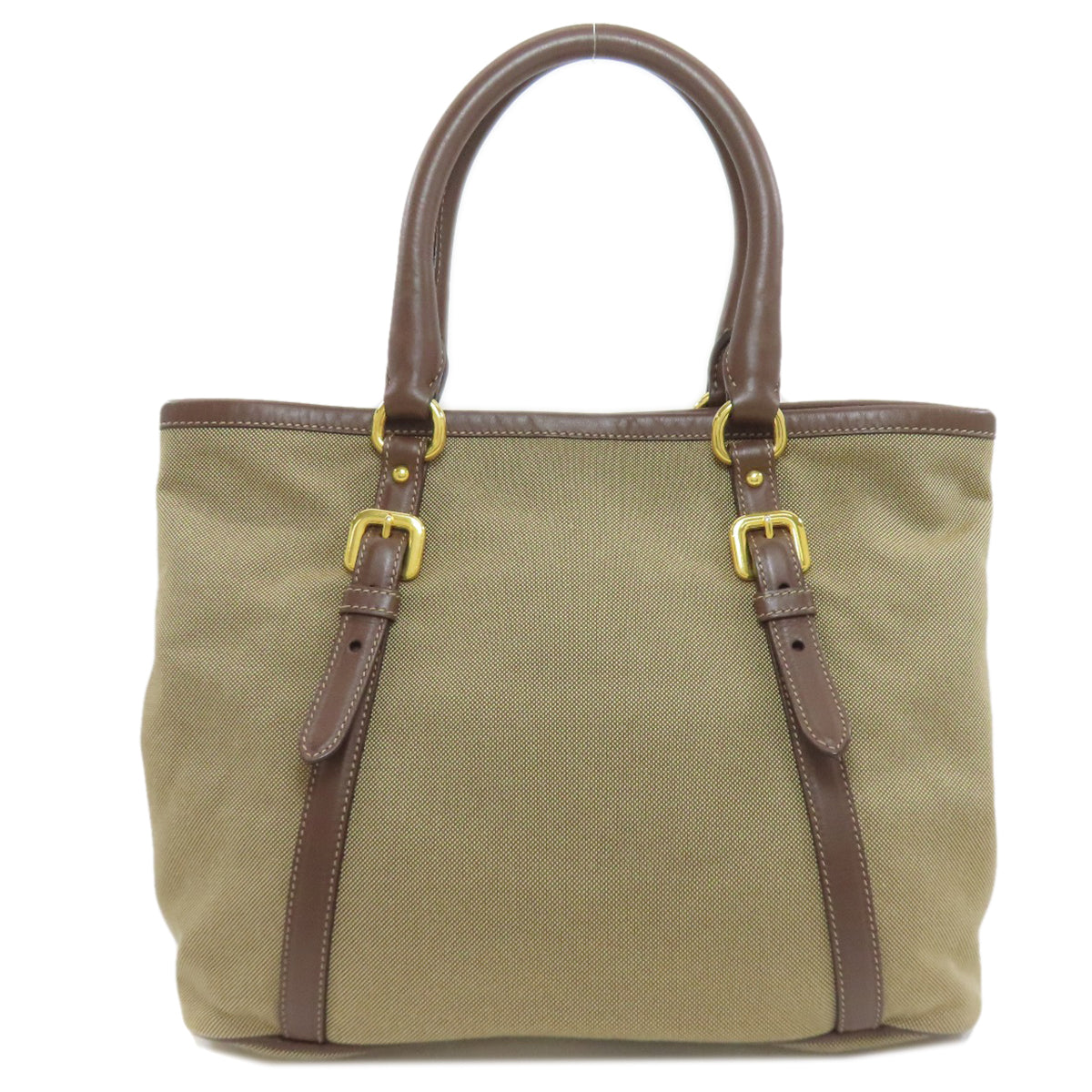 プラダ ロゴ金具 2WAY ハンドバッグ キャンバス レディース 【中古】【PRADA】