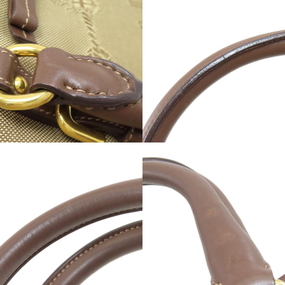 プラダ ロゴ金具 2WAY ハンドバッグ キャンバス レディース 【中古】【PRADA】