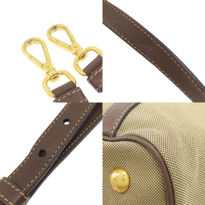 プラダ ロゴ金具 2WAY ハンドバッグ キャンバス レディース 【中古】【PRADA】