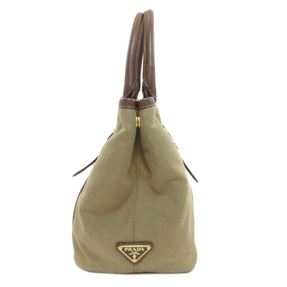 プラダ ロゴ金具 2WAY ハンドバッグ キャンバス レディース 【中古】【PRADA】