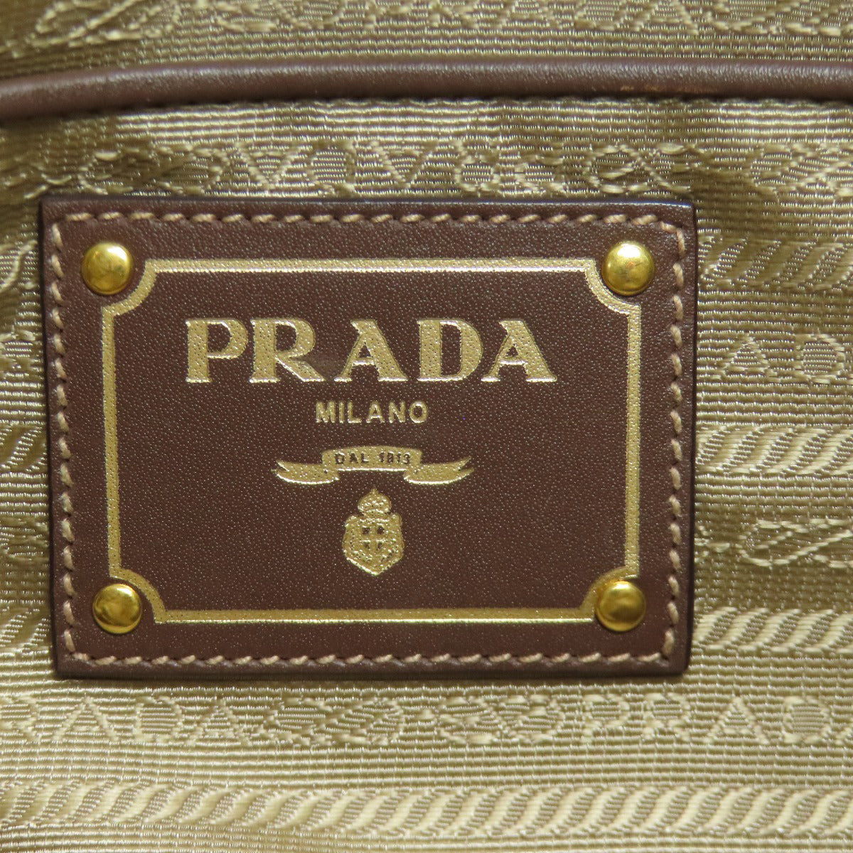 プラダ ロゴ金具 2WAY ハンドバッグ キャンバス レディース 【中古】【PRADA】