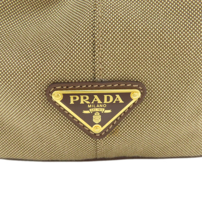 プラダ ロゴ金具 2WAY ハンドバッグ キャンバス レディース 【中古】【PRADA】