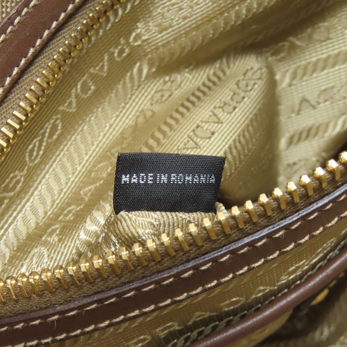 プラダ ロゴ金具 2WAY ハンドバッグ キャンバス レディース 【中古】【PRADA】