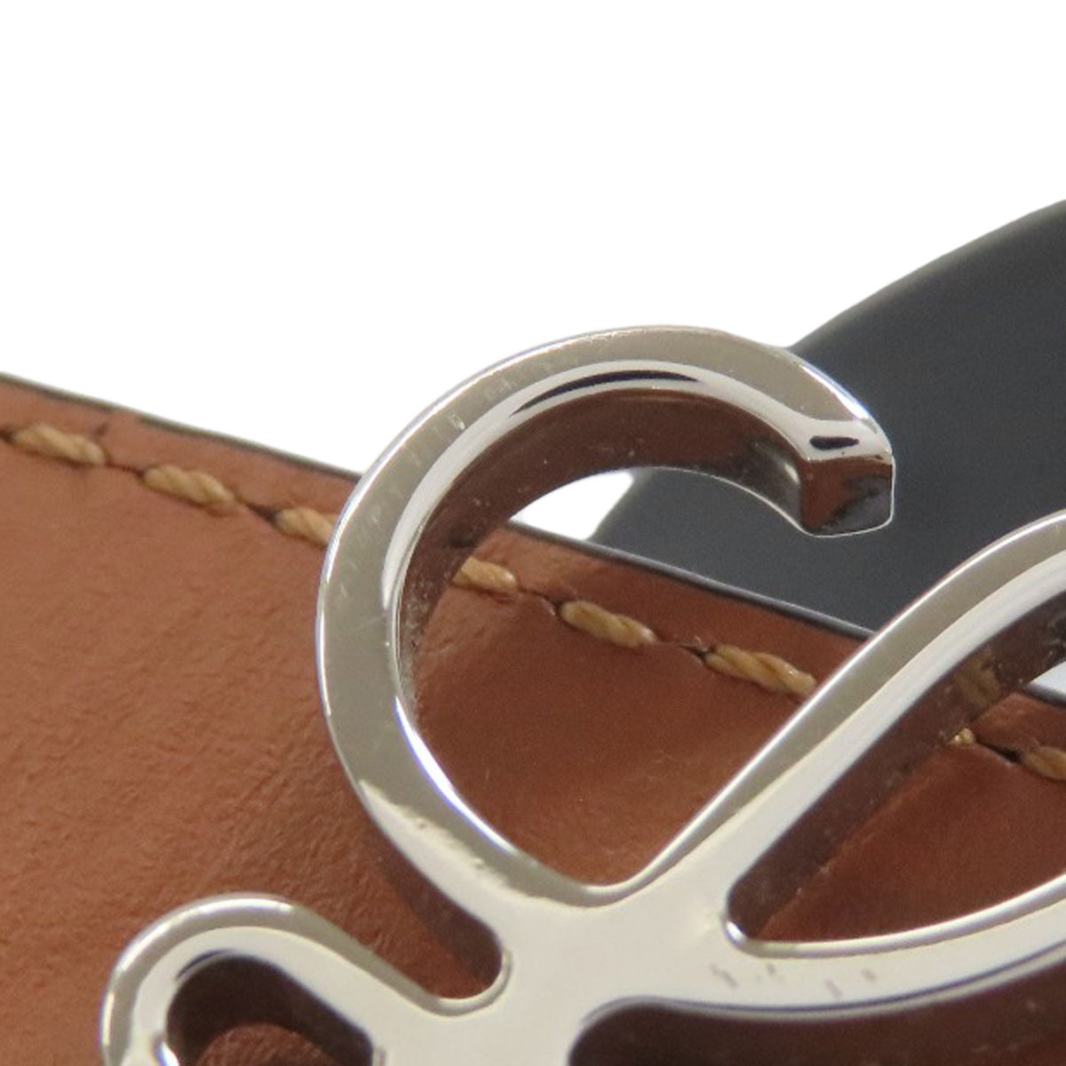 LOEWE anagram belt Leather mens [Used]