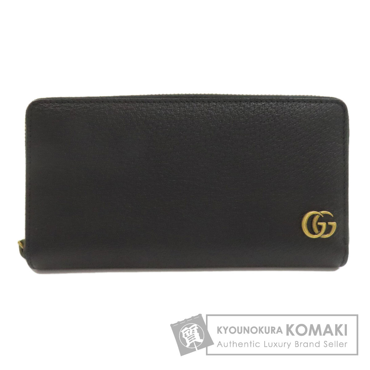 GUCCI 428736 Double G zip around wallet Long wallet (with coin pocket) Leather Ladies [Used]