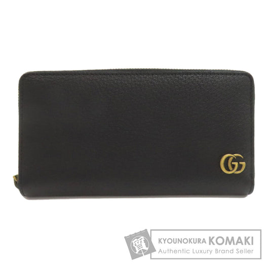 GUCCI 428736 Double G zip around wallet Long wallet (with coin pocket) Leather Ladies [Used]