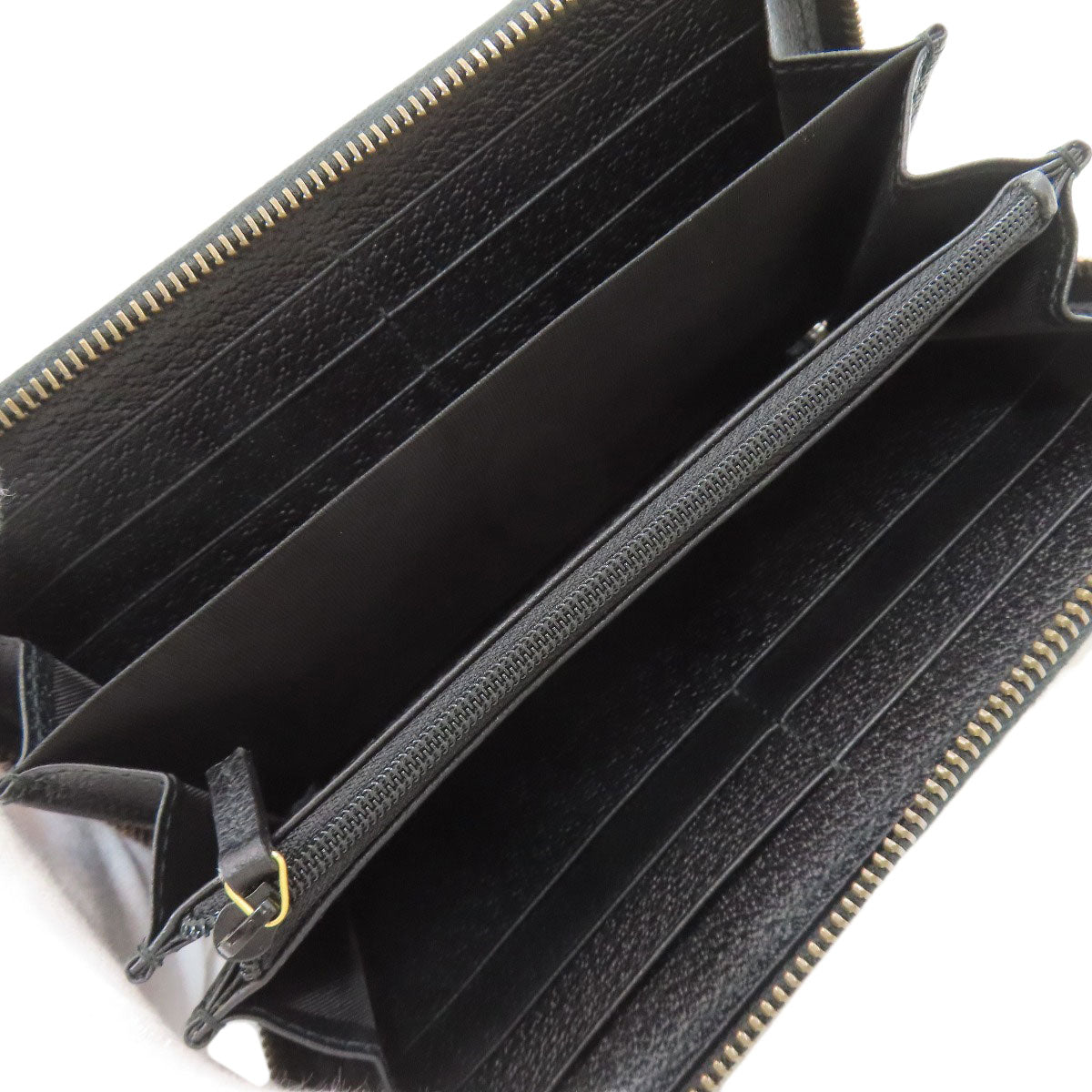 GUCCI 428736 Double G zip around wallet Long wallet (with coin pocket) Leather Ladies [Used]