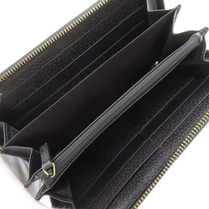 GUCCI 428736 Double G zip around wallet Long wallet (with coin pocket) Leather Ladies [Used]