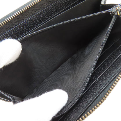 GUCCI 428736 Double G zip around wallet Long wallet (with coin pocket) Leather Ladies [Used]