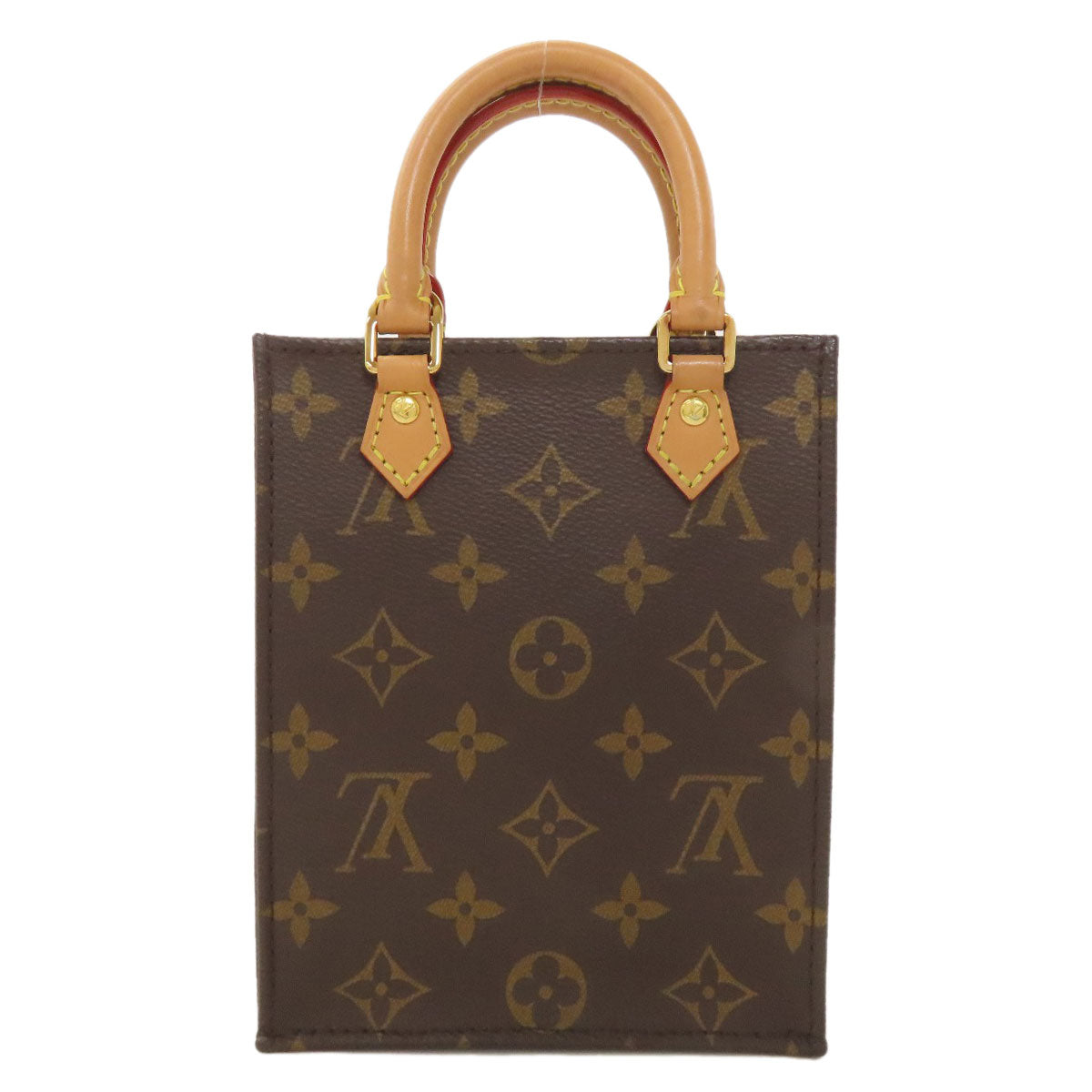 LOUIS VUITTON M69442 Petit Sac Plat Handbag Monogram canvas Ladies [Used]