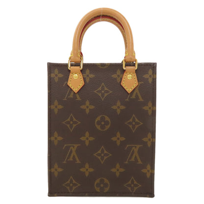 LOUIS VUITTON M69442 Petit Sac Plat Handbag Monogram canvas Ladies [Used]