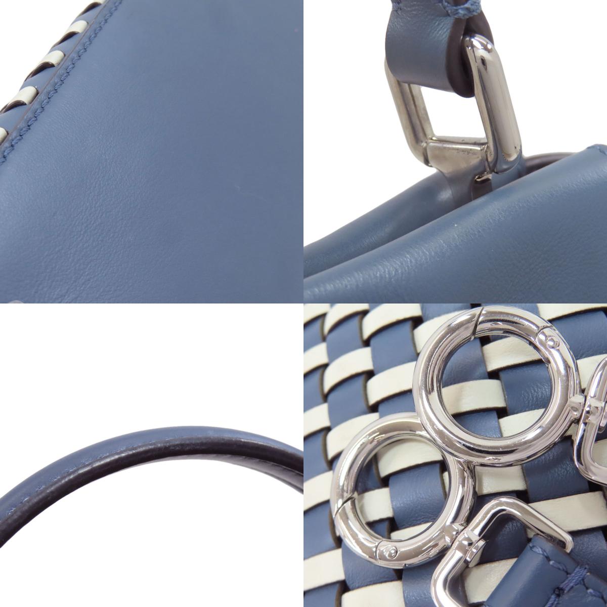 FENDI Peekaboo knitted 2-way Handbag Calf Ladies [Used]