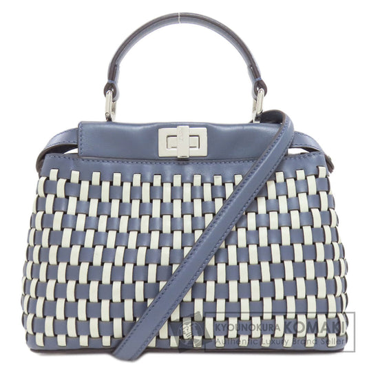 FENDI Peekaboo knitted 2-way Handbag Calf Ladies [Used]