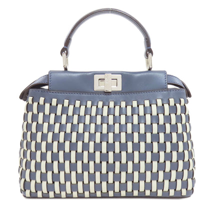 FENDI Peekaboo knitted 2-way Handbag Calf Ladies [Used]