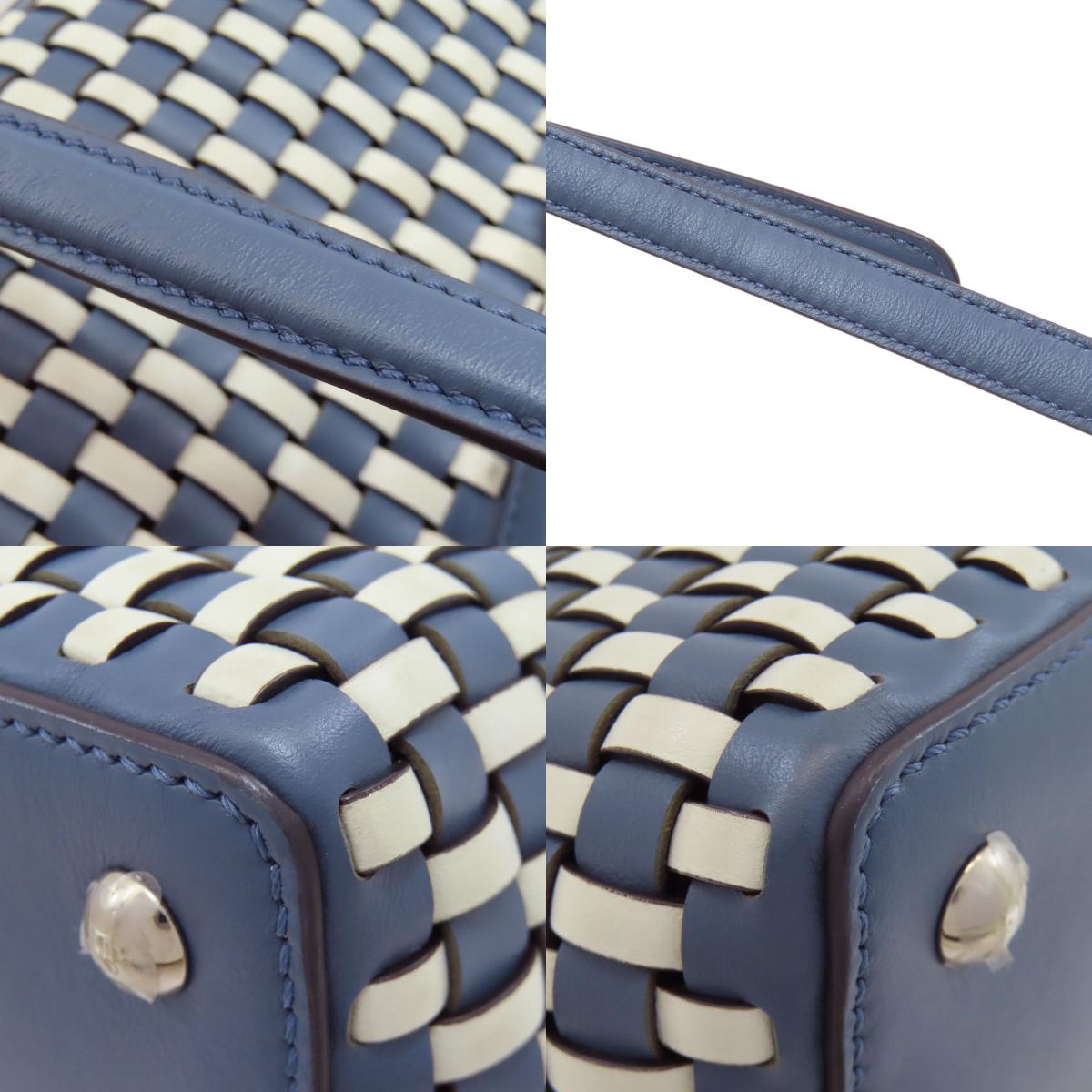FENDI Peekaboo knitted 2-way Handbag Calf Ladies [Used]